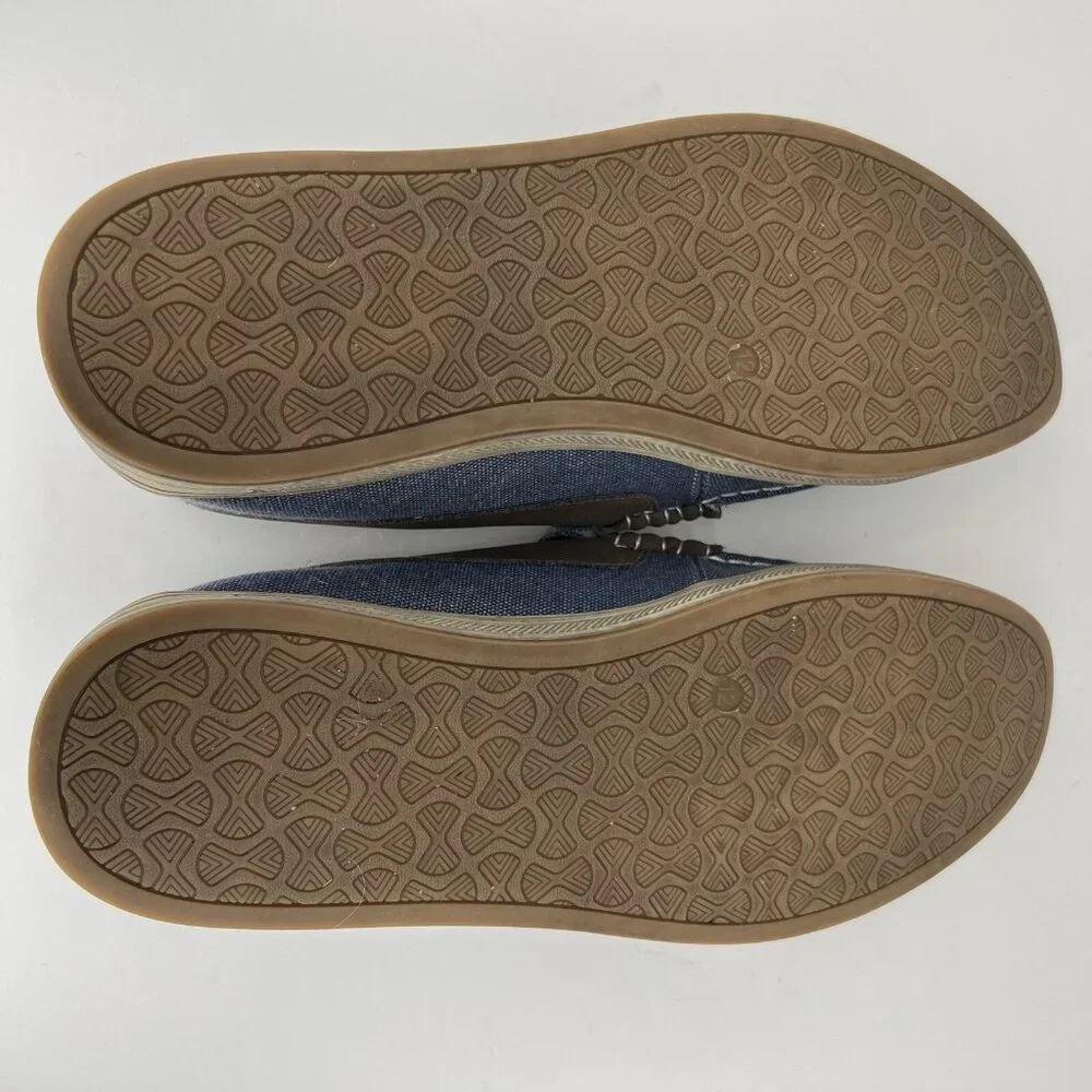 Vostey Slip-On Penney Loafers Blue and Brown Mens Size 12 Comfort Shoes